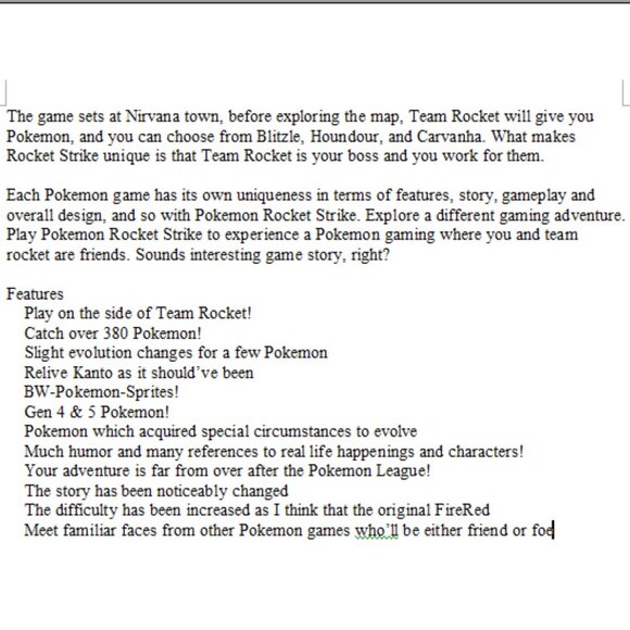 Pokemon Rocket Science and Rocket Strike GBA ROM Hack Game Custom Nintendo - Picture 8 of 8